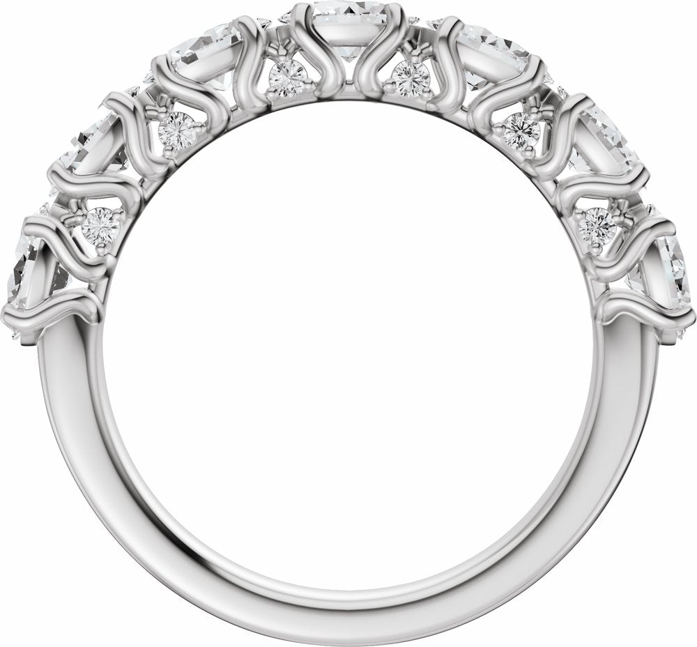 14K White Gold 1 7/8 CTW Lab-Grown Diamond Anniversary Band