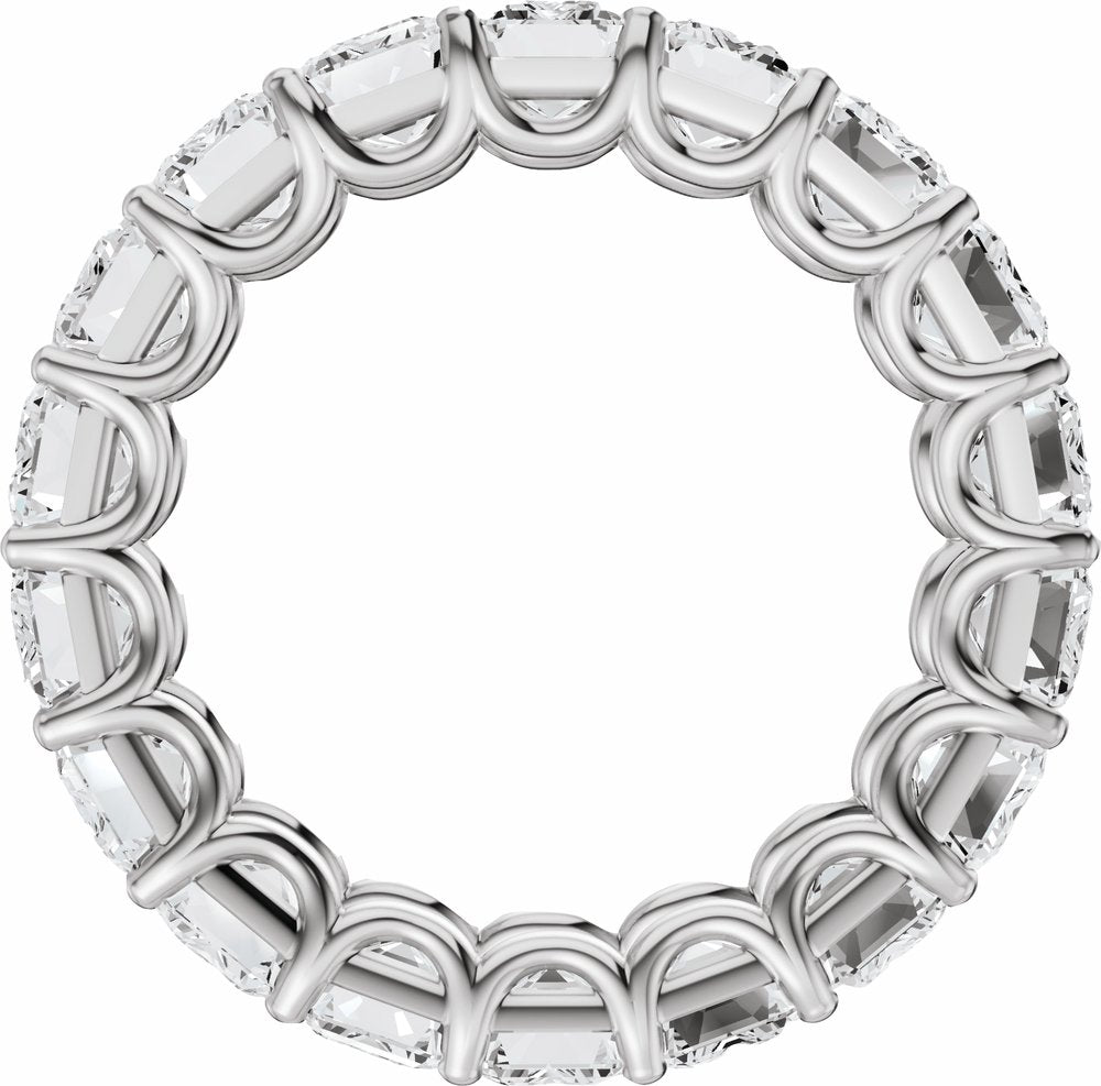 14K White Gold 10 CTW Lab-Grown Diamond Eternity Band