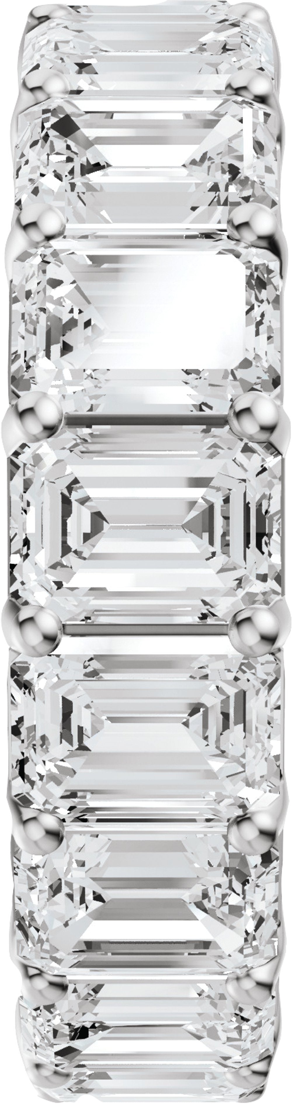 14K White Gold 10 CTW Lab-Grown Diamond Eternity Band
