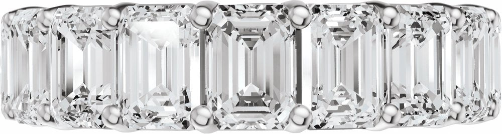14K White Gold 10 CTW Lab-Grown Diamond Eternity Band