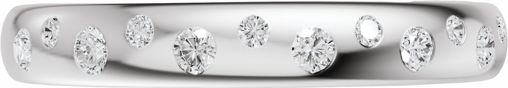 14K White Gold 1/5 CTW Natural Diamond Anniversary Band