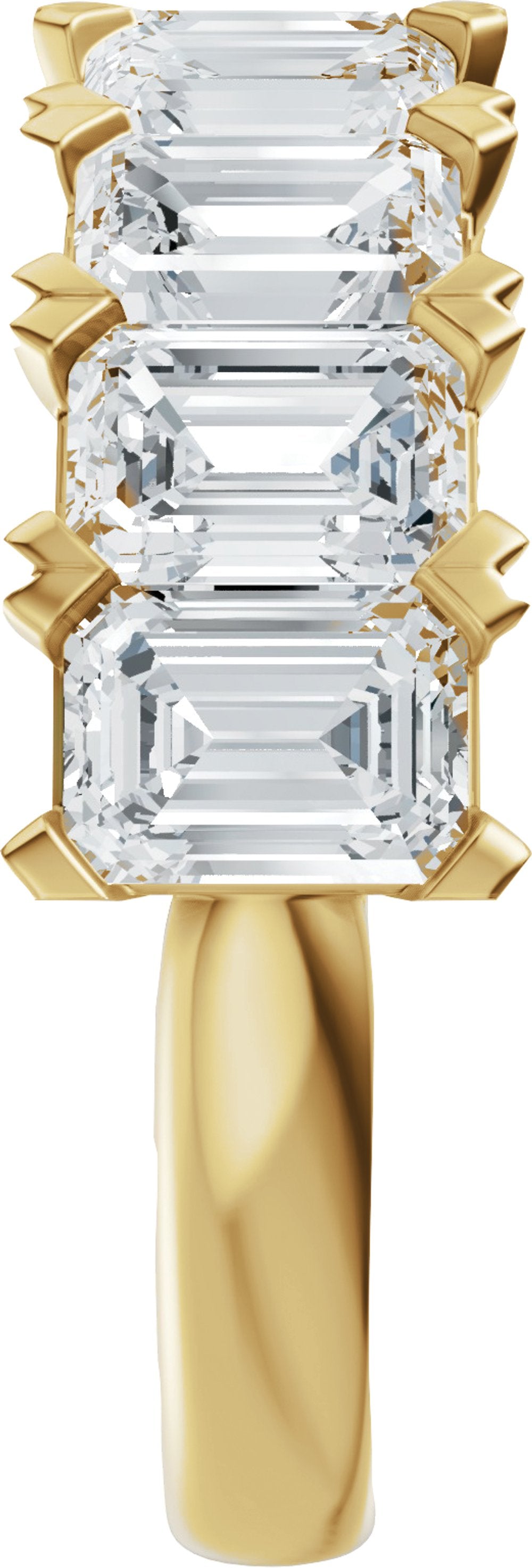 14K Yellow Gold 3 5/8 CTW Lab-Grown Diamond Anniversary Band