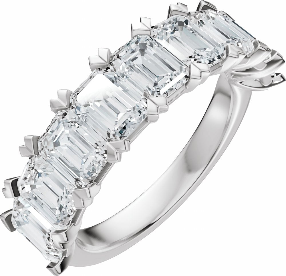 14K White Gold 3 5/8 CTW Lab-Grown Diamond Anniversary Band