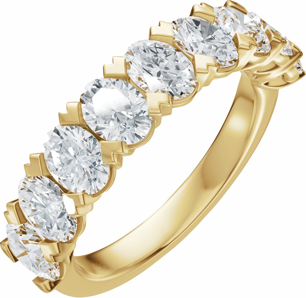 14K Yellow Gold 2 1/3 CTW Lab-Grown Diamond Anniversary Band