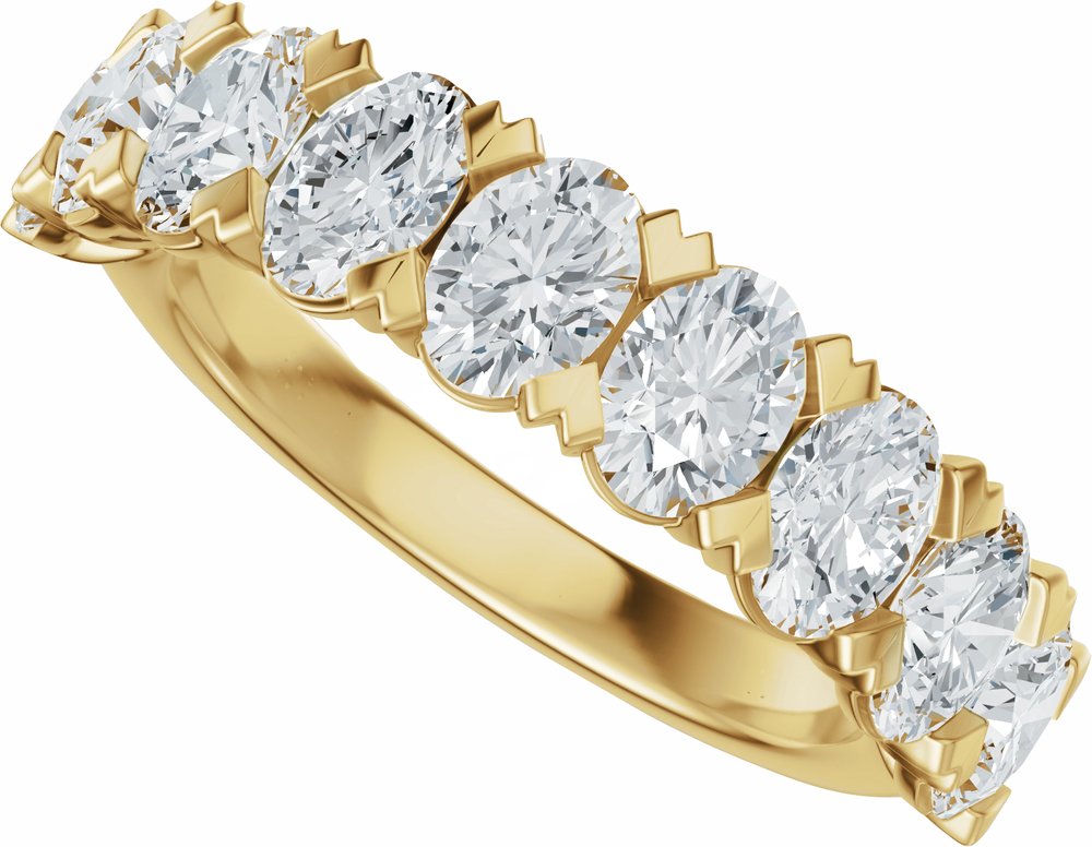 14K Yellow Gold 2 1/3 CTW Lab-Grown Diamond Anniversary Band