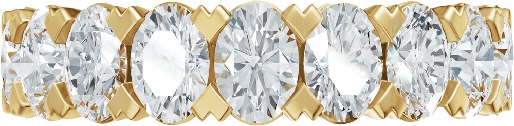 14K Yellow Gold 2 1/3 CTW Lab-Grown Diamond Anniversary Band