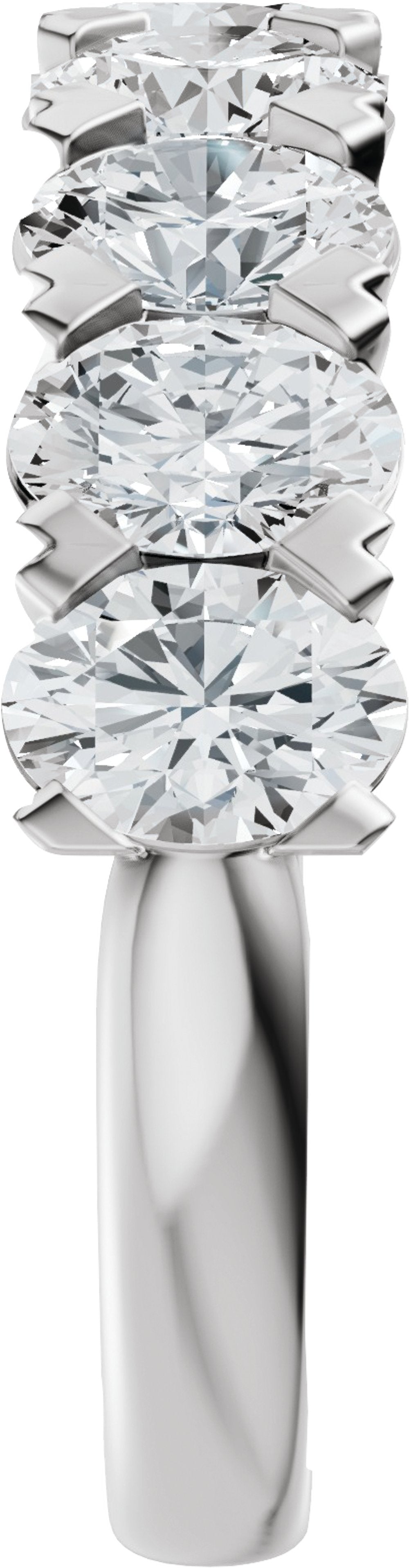 14K White Gold 2 1/3 CTW Lab-Grown Diamond Anniversary Band