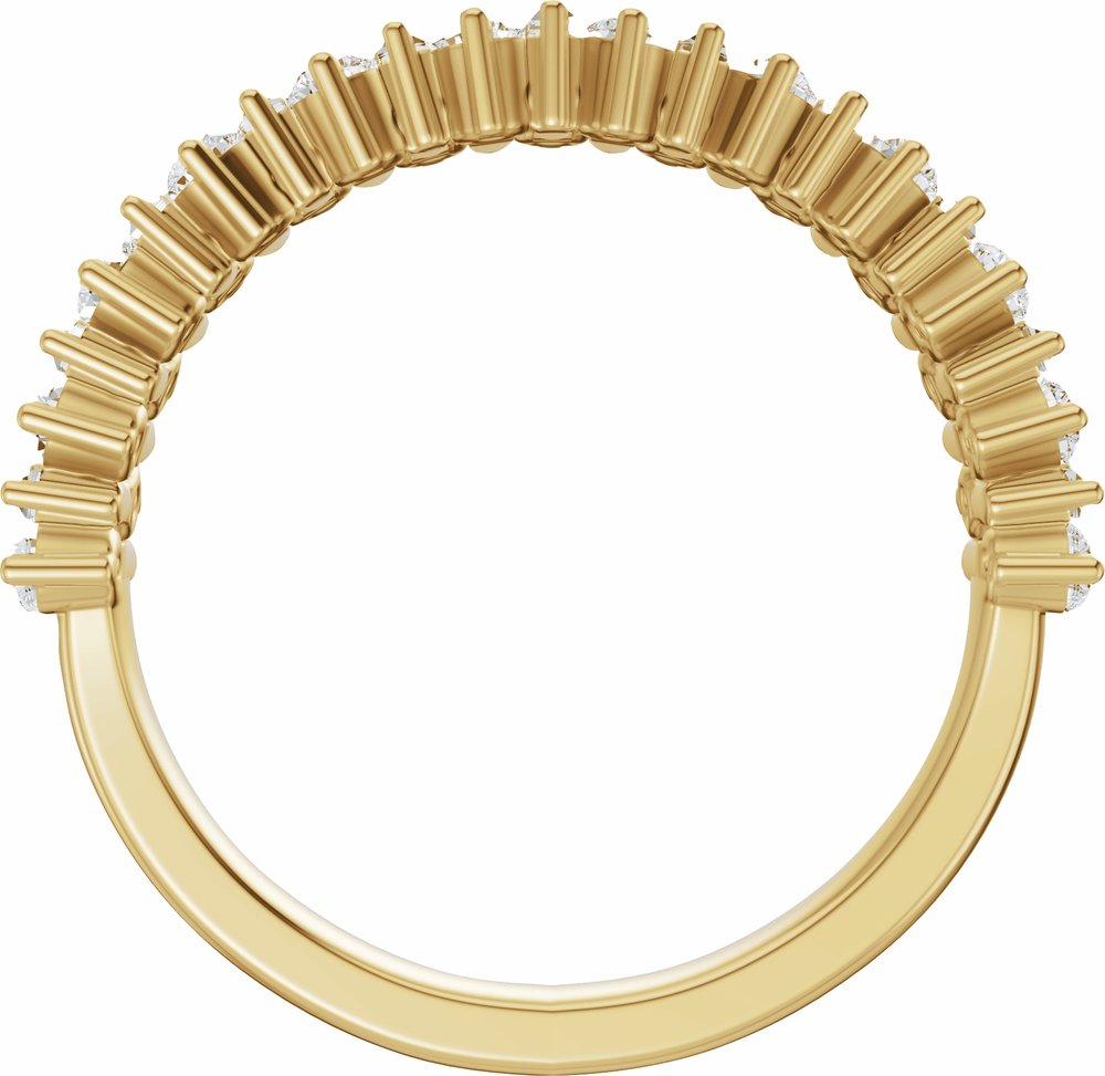 14K Yellow Gold 1 CTW Lab-Grown Diamond Anniversary Band