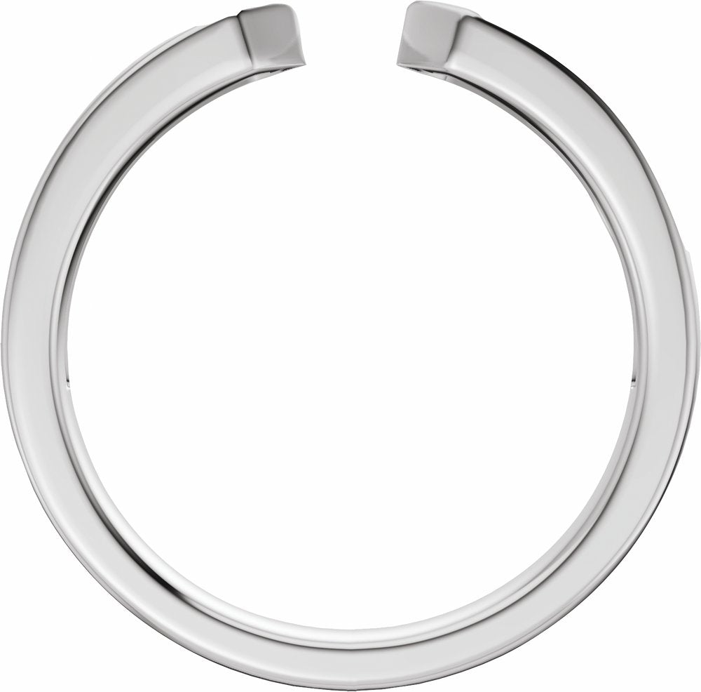 14K White Gold 1/5 CTW Lab-Grown Diamond Open Band Size 7