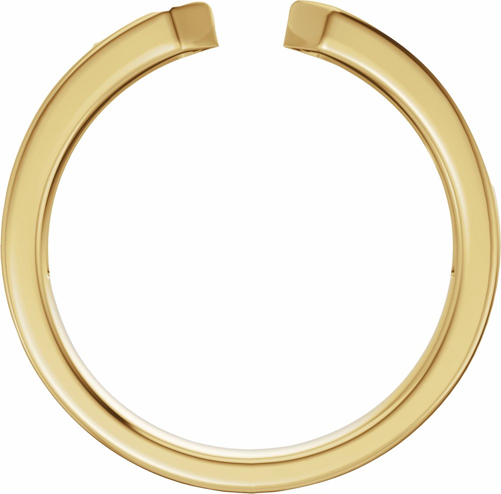 14K Yellow Gold 1/5 CTW Lab-Grown Diamond Open Band Size 7