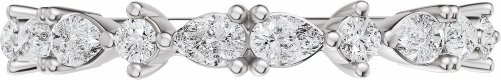 14K White Gold 1/2 CTW Lab-Grown Diamond Anniversary Band