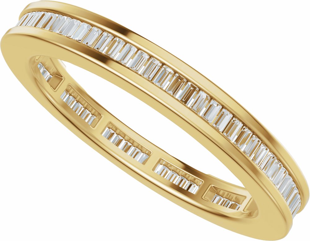 14K Yellow Gold 1/2 CTW Natural Diamond Eternity Band