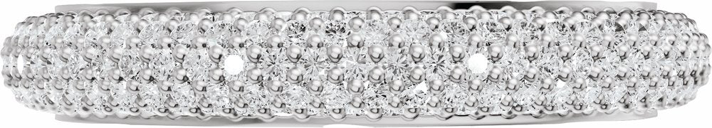 14K White Gold 9/10 CTW Lab-Grown Diamond Anniversary Band