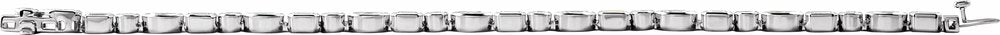 14K White Gold 7 1/8 CTW Lab-Grown Diamond Line 7" Bracelet