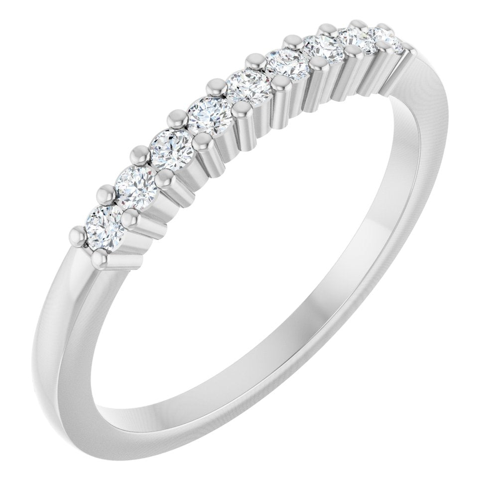 14K White Gold 1/6 CTW Lab-Grown Diamond Anniversary Band