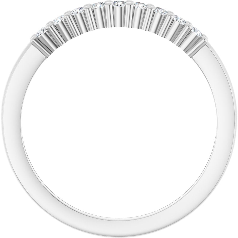 14K White Gold 1/6 CTW Lab-Grown Diamond Anniversary Band