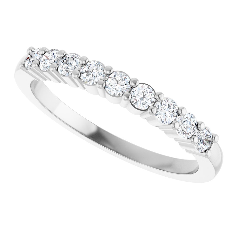 14K White Gold 1/3 CTW Lab-Grown Diamond Anniversary Band