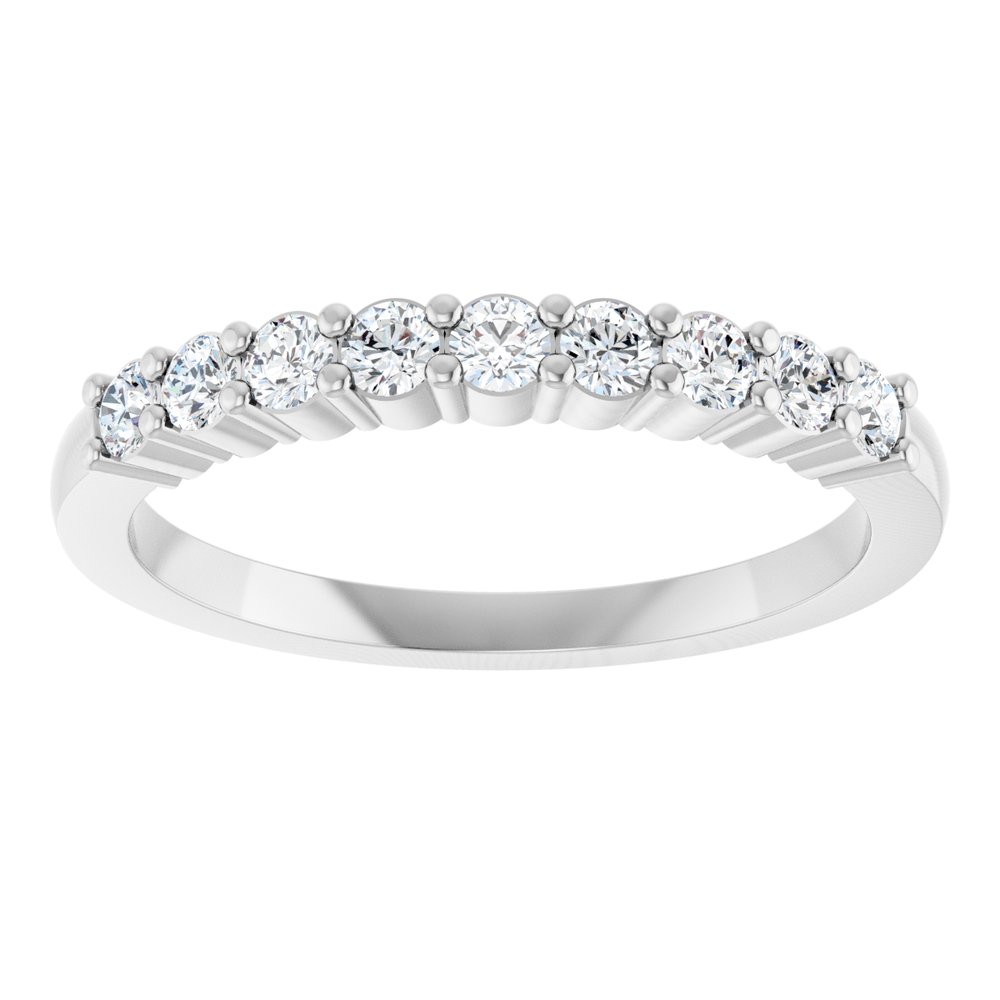 14K White Gold 1/3 CTW Lab-Grown Diamond Anniversary Band