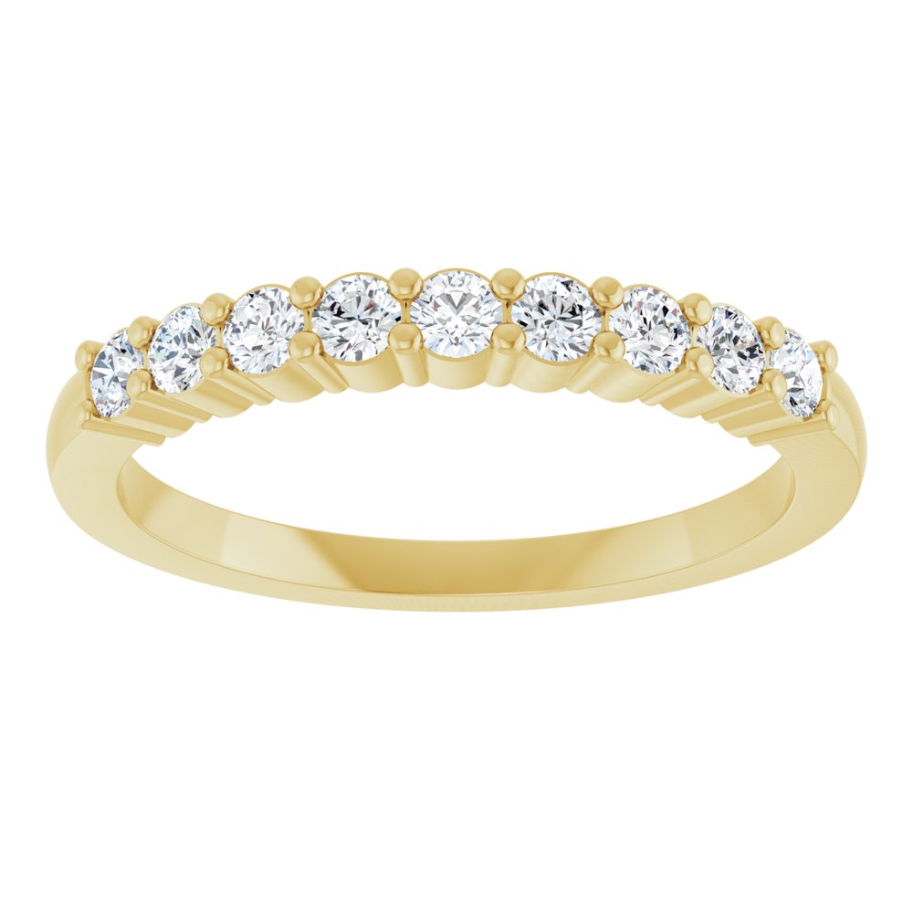 14K Yellow Gold 1/3 CTW Lab-Grown Diamond Anniversary Band