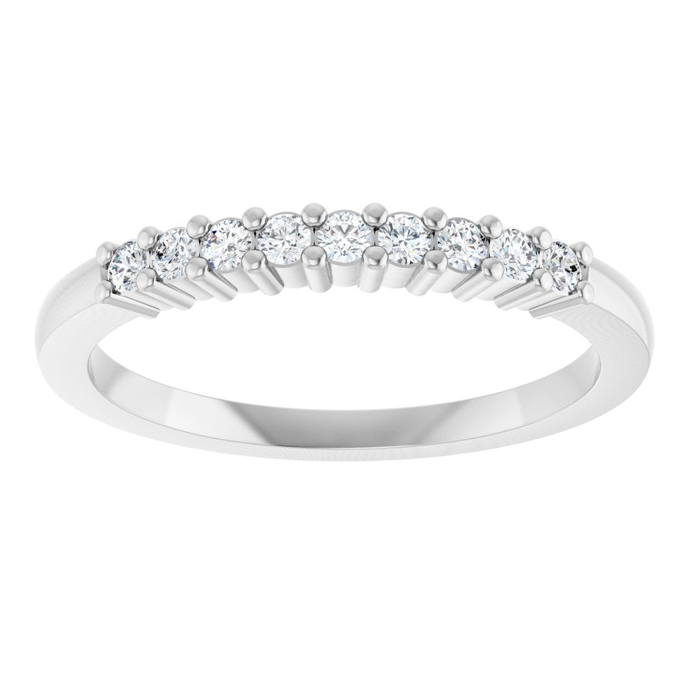 14K White Gold 1/6 CTW Lab-Grown Diamond Anniversary Band