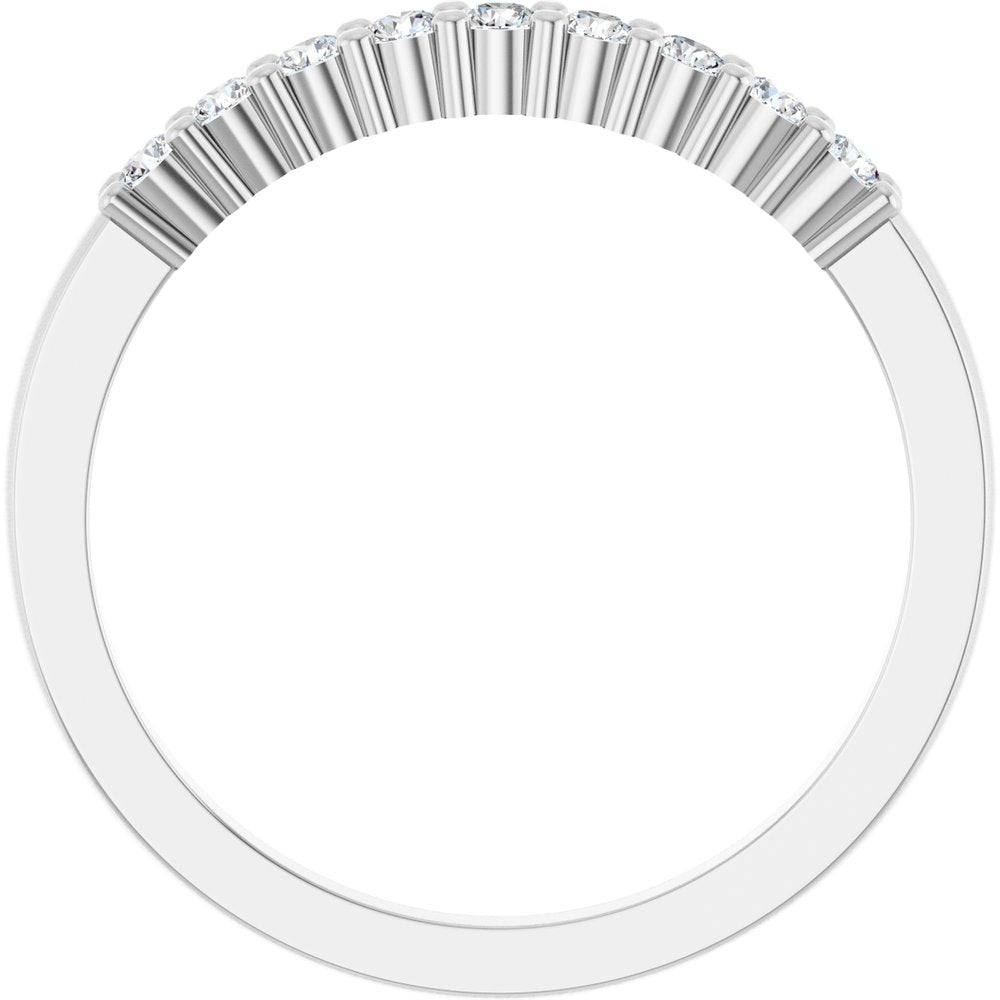 Platinum 1/4 CTW Natural Diamond Anniversary Band