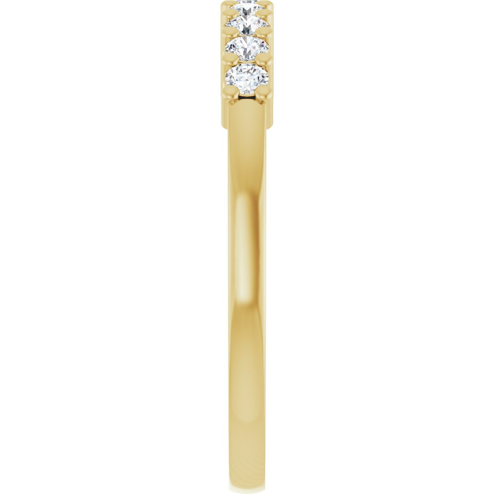 14K Yellow Gold 1/4 CTW Lab-Grown Diamond Anniversary Band