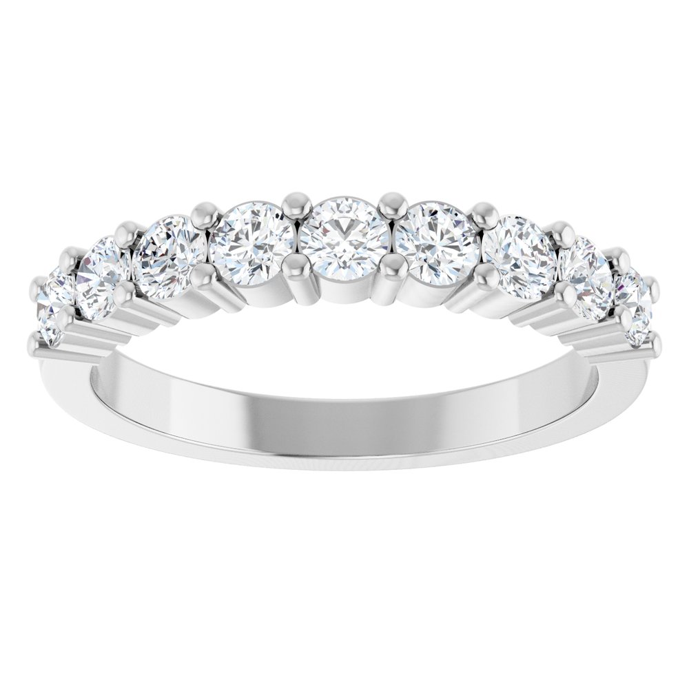 14K White Gold 3/4 CTW Lab-Grown Diamond Anniversary Band