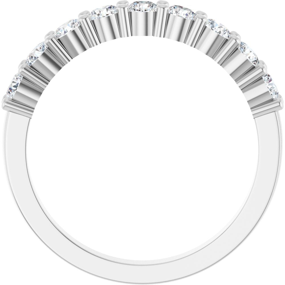 14K White Gold 3/4 CTW Lab-Grown Diamond Anniversary Band