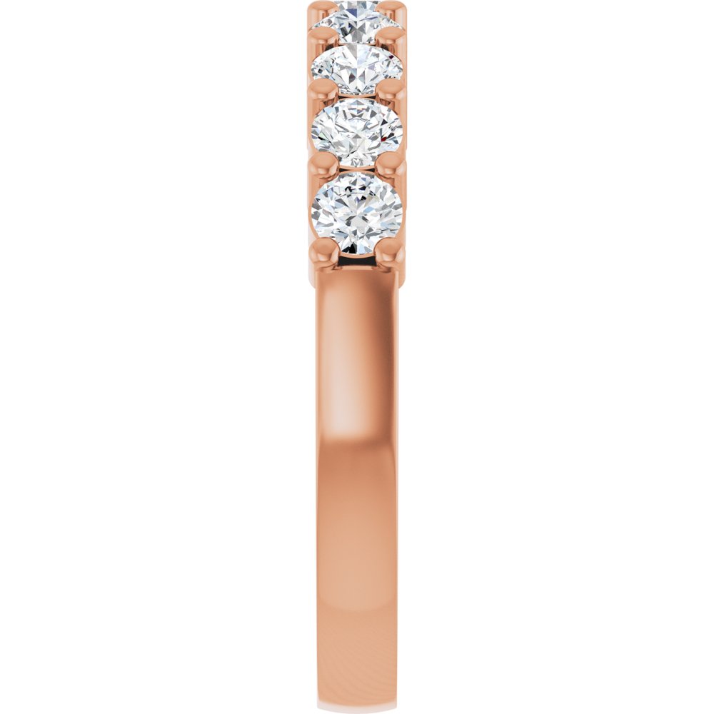 14K Rose Gold 3/4 CTW Lab-Grown Diamond Anniversary Band