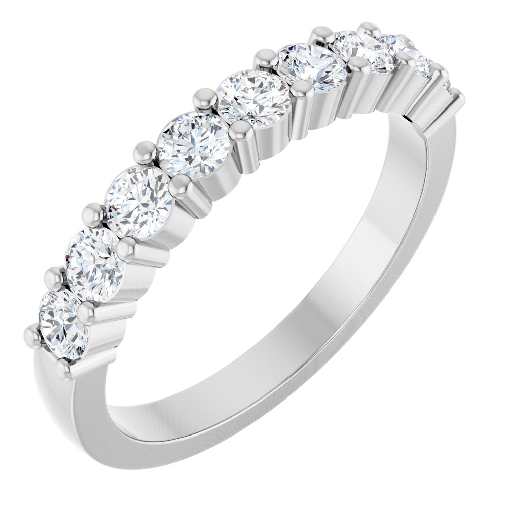 14K White Gold 3/4 CTW Lab-Grown Diamond Anniversary Band