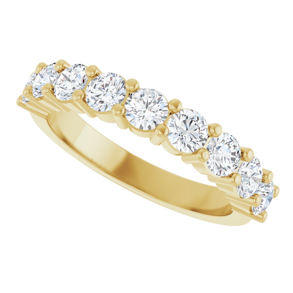 14K Yellow Gold 1 1/4 CTW Lab-Grown Diamond Anniversary Band