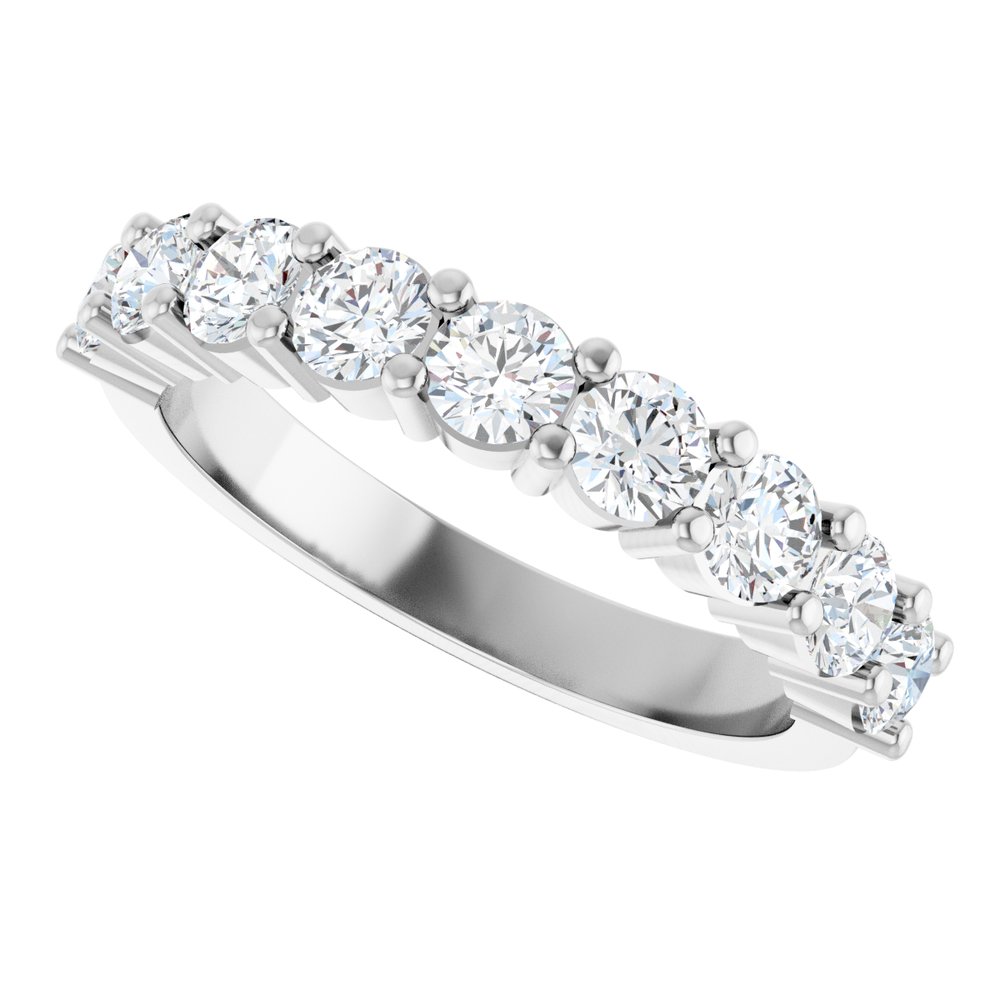 14K White Gold 1 1/4 CTW Lab-Grown Diamond Anniversary Band