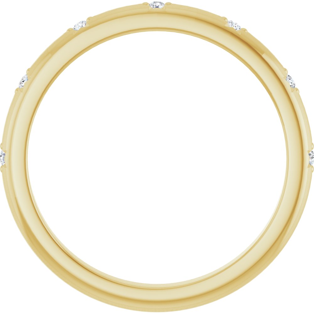 14K Yellow Gold .04 CTW Lab-Grown Diamond Anniversary Band