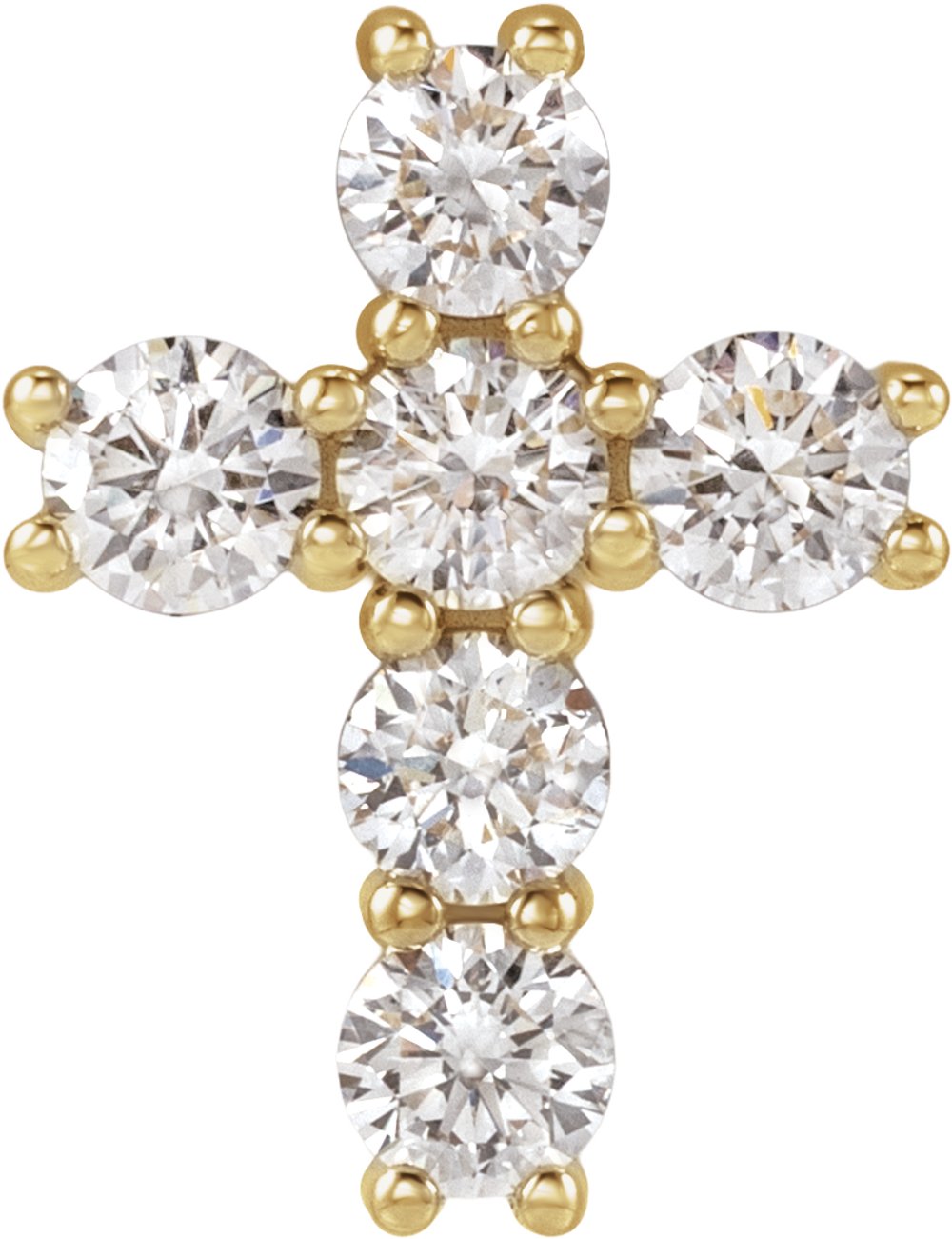 14K Yellow 1/2 CTW Lab-Grown Diamond Pendant