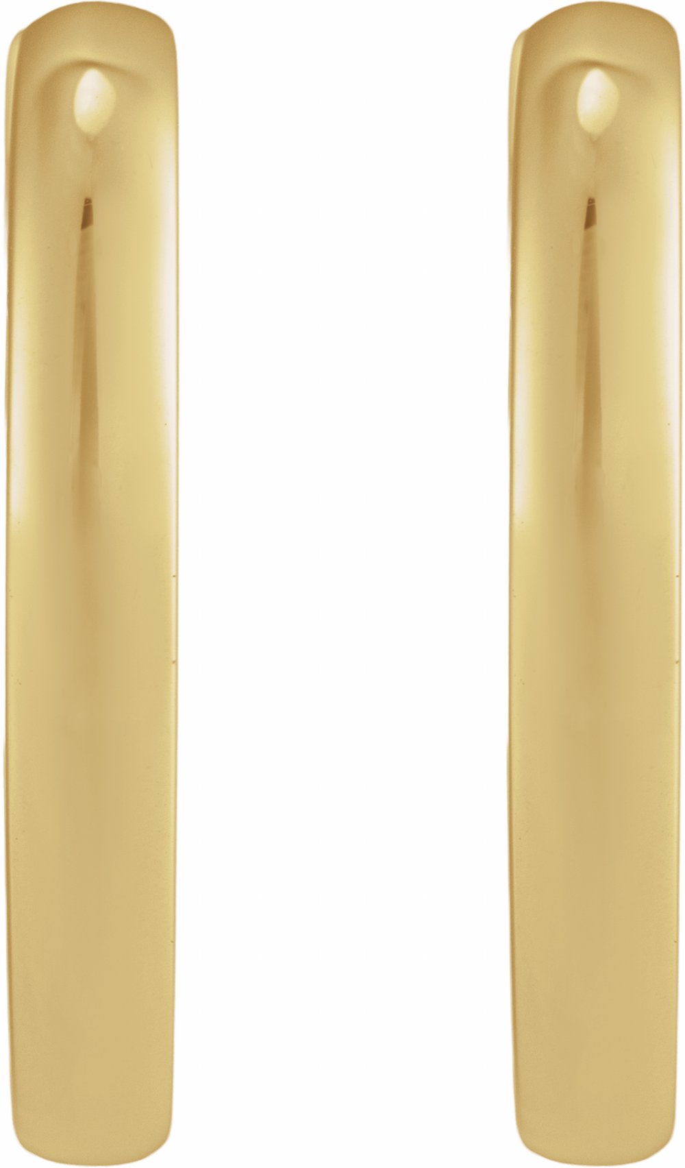 14K Yellow Gold Hinged 20 mm Hoop Earrings