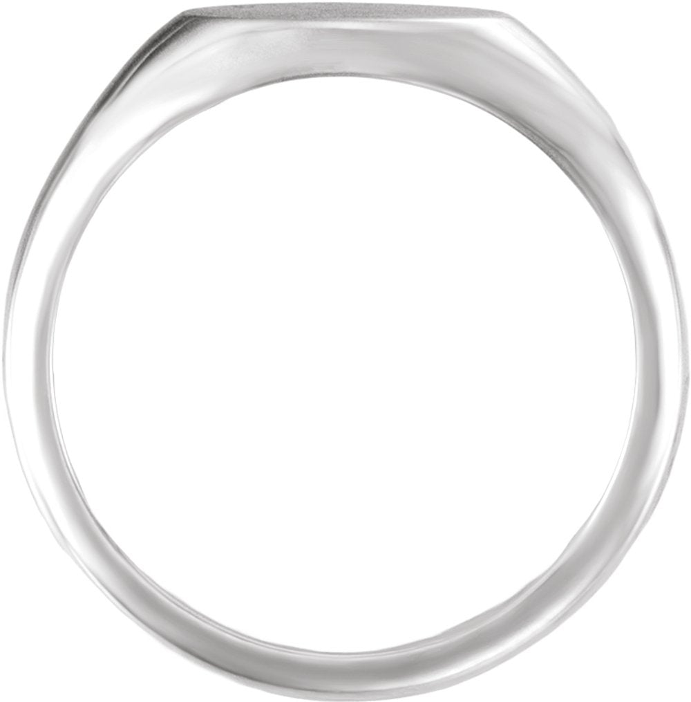 Sterling Silver 10x7 mm Oval Signet Ring
