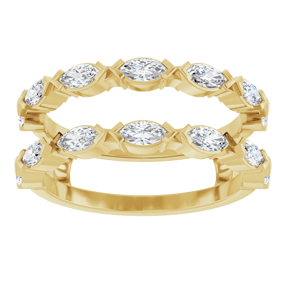 14K Yellow Gold 7/8 CTW Lab-Grown Diamond Ring Guard