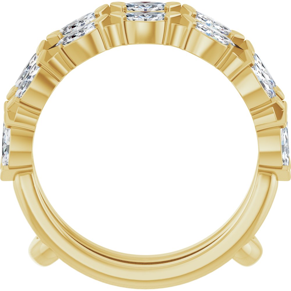 14K Yellow Gold 7/8 CTW Lab-Grown Diamond Ring Guard