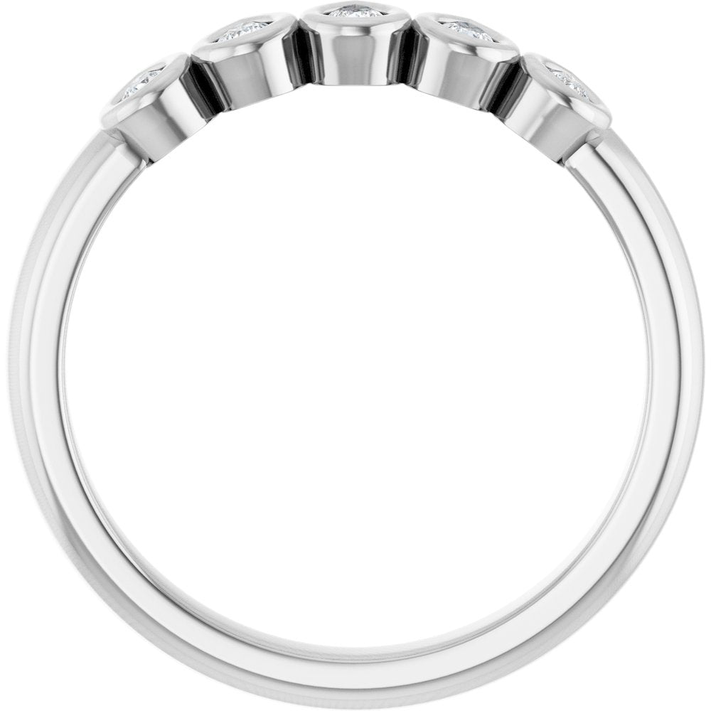14K White Gold 3/8 CTW Lab-Grown Diamond Anniversary Band