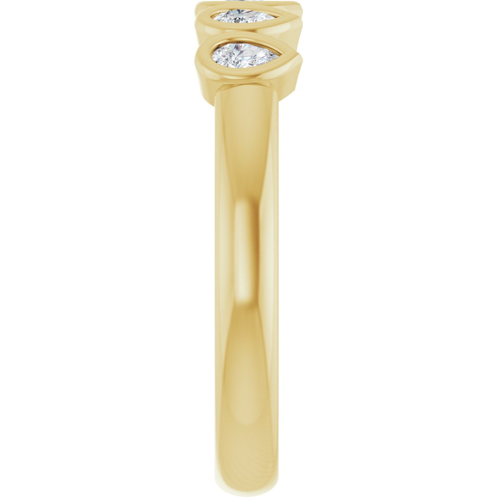 14K Yellow Gold 3/8 CTW Lab-Grown Diamond Anniversary Band