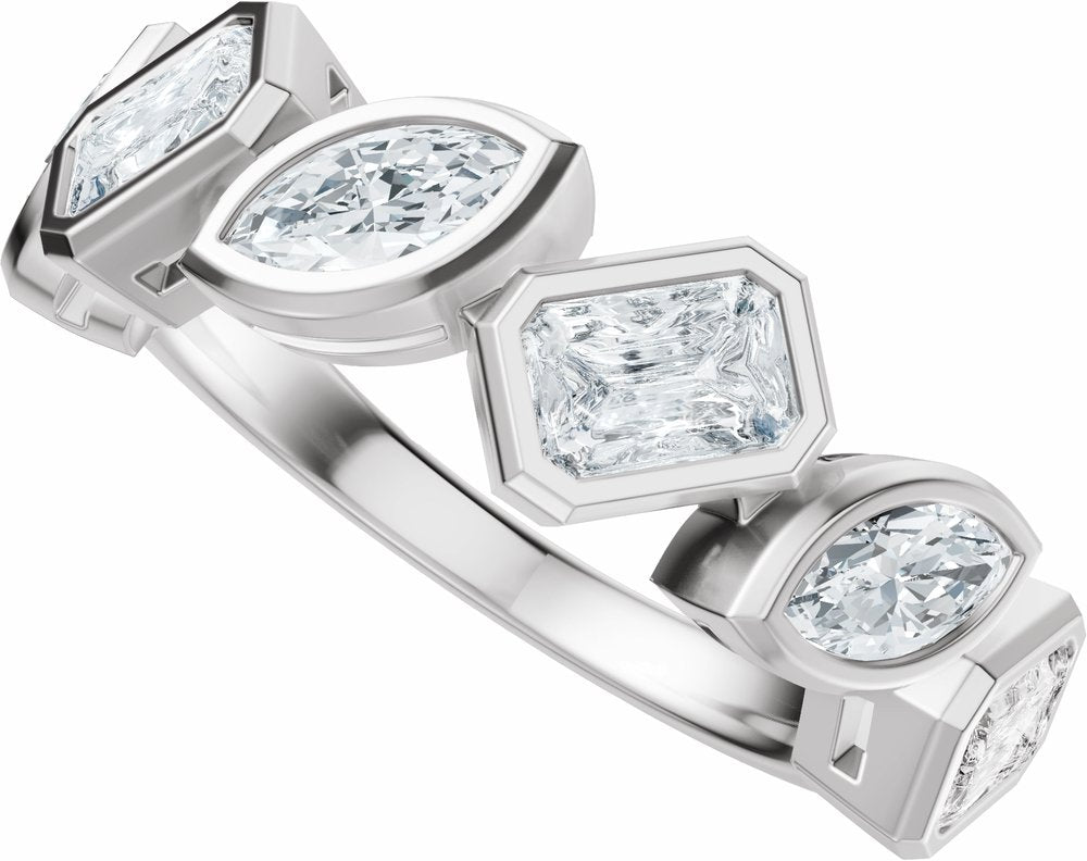 14K White Gold 1 3/4 CTW Lab-Grown Diamond Anniversary Band