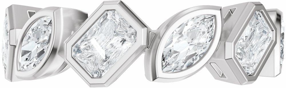 14K White Gold 1 3/4 CTW Lab-Grown Diamond Anniversary Band