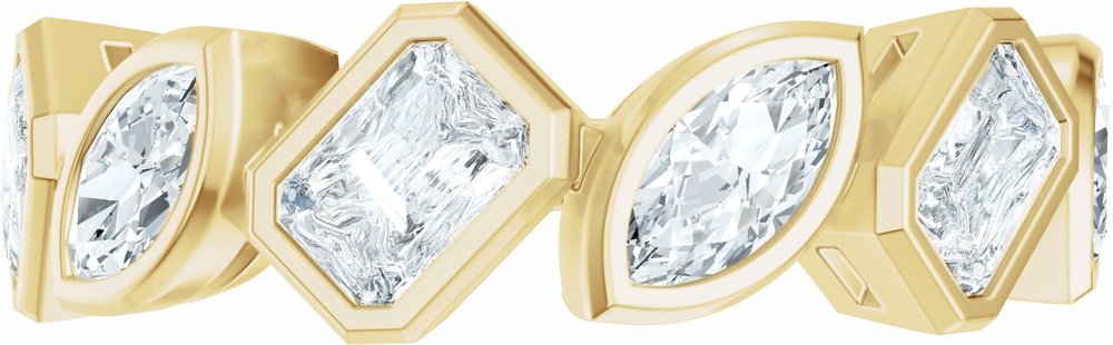 14K Yellow Gold 1 3/4 CTW Lab-Grown Diamond Anniversary Band