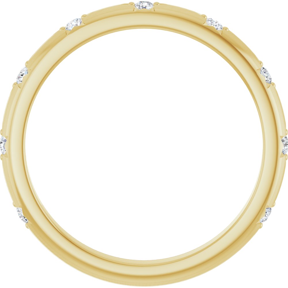14K Yellow Gold 1/8 CTW Lab-Grown Diamond Anniversary Band