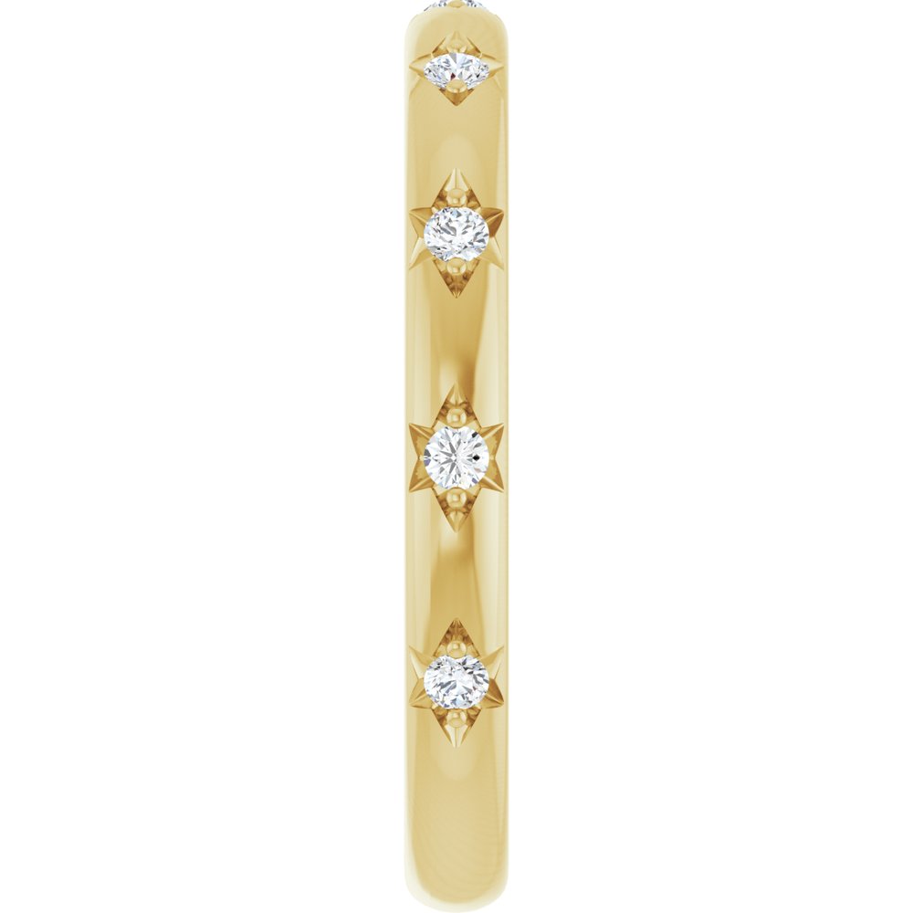 14K Yellow Gold 1/8 CTW Natural Diamond Anniversary Band