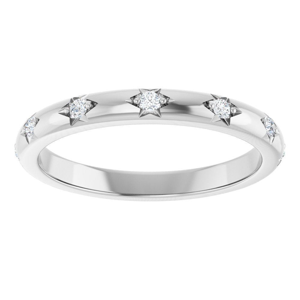 14K White Gold 1/8 CTW Lab-Grown Diamond Anniversary Band