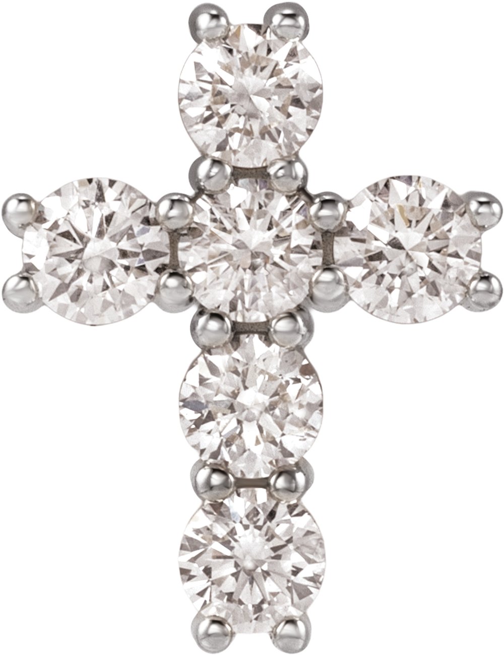 14K White 1/2 CTW Lab-Grown Diamond Pendant