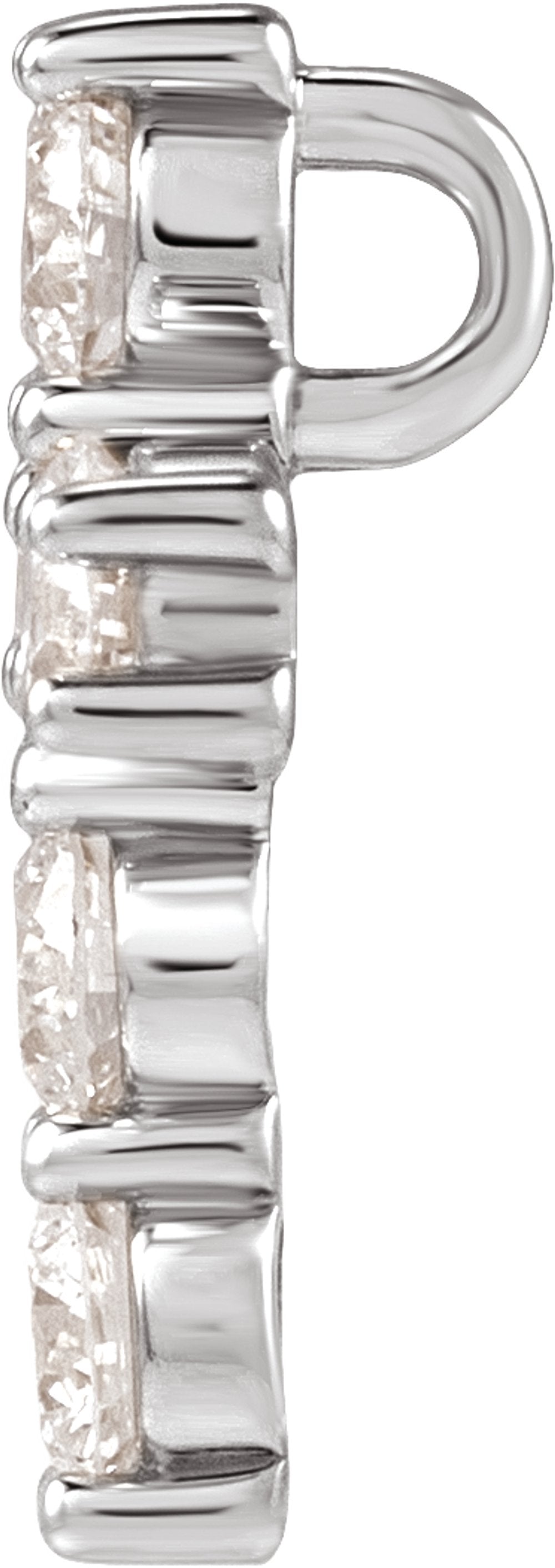 14K White 1/2 CTW Lab-Grown Diamond Pendant