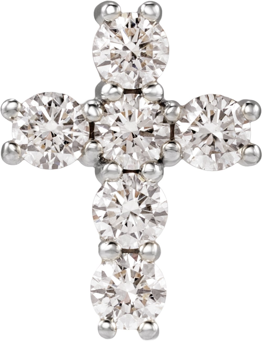 14K White Gold 3/4 CTW Lab-Grown Diamond Pendant
