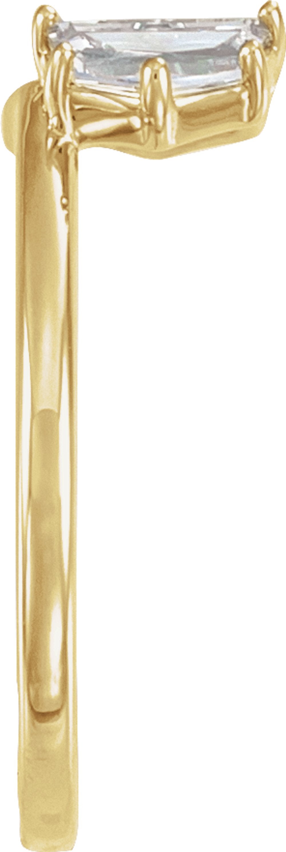 14K Yellow Gold 1/2 CTW Lab-Grown Diamond Wrap-Style Ring Enhancer
